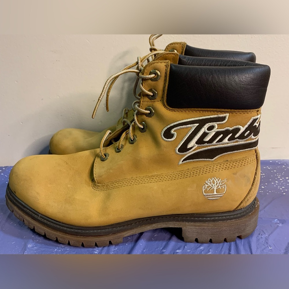 Timberland Yellow and Black Men's Boots